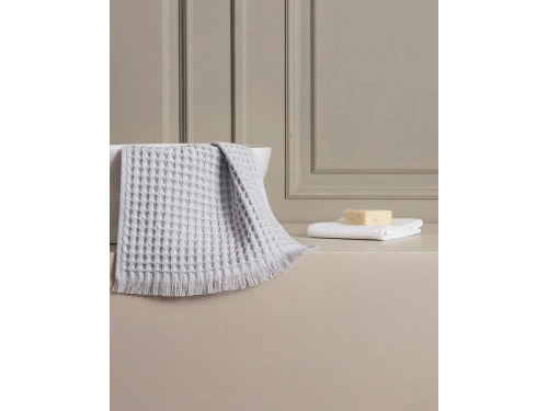 3’lü Gri Pamuklu Havlu Seti – 30x45, 50x90, 80x160 cm – Yumuşak ve Emici