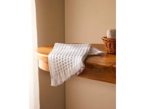 3’lü Yumuşak Dokulu Havlu Seti – 30x45, 50x90, 80x160 cm – %100 Pamuk – Beyaz