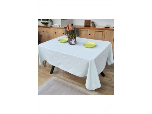 Premium Adaçayı Yeşili Keten (DÜZ) Masa Örtüsü