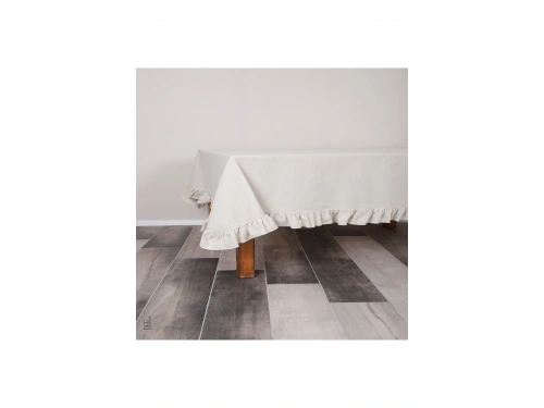 Ham Keten FIRFIRLI Masa Örtüsü