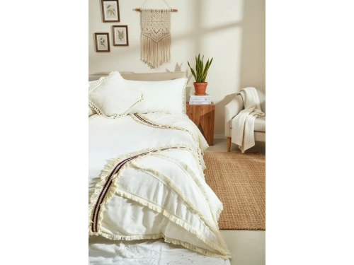 Günışığı Otantik Püsküllü Tek Kişilik Nevresim Takımı