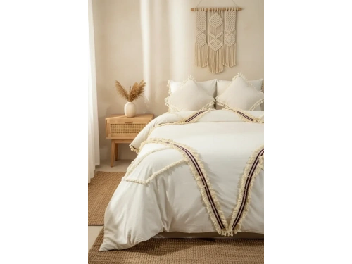 Günışığı Otantik Püsküllü Çift Kişilik Nevresim Takımı