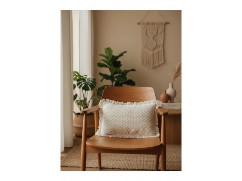 Bütün Dantelli Püsküllü Kırlent KırlentKılıfı