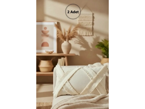 Özel Tasarım Kokoş Keten Kırlent 2 Adet Kırlent Kılıfı ( 35*55)