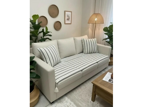 Keten Koltuk Pedi / Koltuk Şiltesi – Evcil Hayvan Dostu, Makinede Yıkanabilir, Ölçü Seçenekli