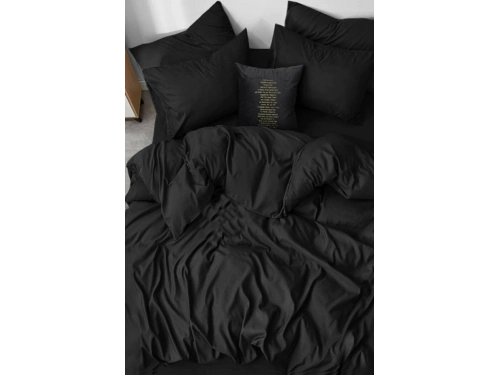 Lodos Home Pamuklu Çift Kişilik Lastikli Nevresim Takımı Siyah