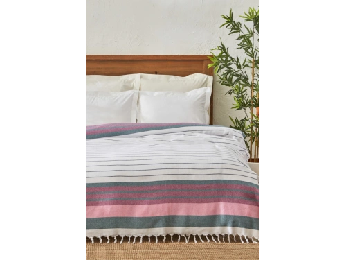 Luis Çift Kişilik Peştamal Pike Fuşya