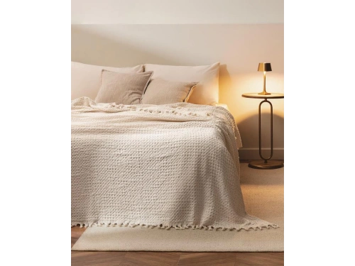 Mulette Tek Kişilik Yatak Örtüsü - Beyaz 160x230 cm