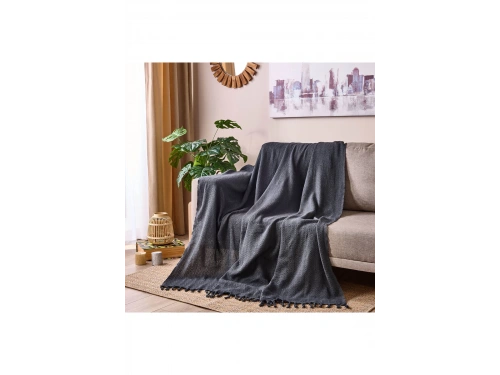 Lodos Home Soft Koltuk Şalı - Antrasit - 180x210 cm