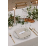 Bej Keten Masa Örtüsü - Doğal & Şık Masa Örtüsü Modeli 140x180 cm