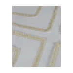 Beyaz Pamuk Keten Çoklu Püsküllü Tek Kişilik Nevresim Takımı (1 Yedek Yastıklı)