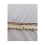 Beyaz Ponponlu %100 Pamuk Tek Kişilik Nevresim Takımı