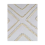 Beyaz Pamuk Keten Çoklu Püsküllü Çift Kişilik Nevresim Takımı (2 Yedek Yastıklı)