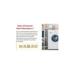 Beyaz Pamuk Keten Yuvarlak Ham Ponponlu Masa Örtüsü