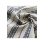 GRİ Çizgili Otantik Masa Örtüsü