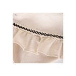 Ham Keten Yuvarlak Firfirli Özel Seri Masa Örtüsü