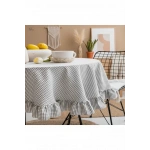 Pötikare Keten Fırfırlı Masa Örtüsü