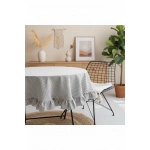 Pötikare Keten Fırfırlı Masa Örtüsü