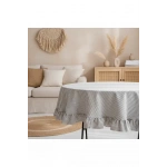 Pötikare Keten Fırfırlı Masa Örtüsü