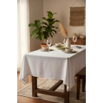 Premium Keten Beyaz (DÜZ) Masa Örtüsü