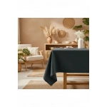 Premium Keten GRİ Füme (DÜZ) Masa Örtüsü