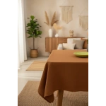 Premium Keten Tarçın (DÜZ) Masa Örtüsü