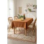 Premium Keten Tarçın (DÜZ) Masa Örtüsü