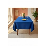 Premium Keten Lacivert (DÜZ) Masa Örtüsü
