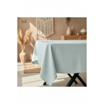Premium Adaçayı Yeşili Keten (DÜZ) Masa Örtüsü