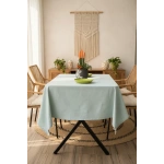 Premium Adaçayı Yeşili Keten (DÜZ) Masa Örtüsü