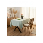 Premium Adaçayı Yeşili Keten (DÜZ) Masa Örtüsü