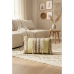 Sarı Kahverengi Dantelli Kırlent 2 Adet Kırlent Kılıfı (35 x 55)