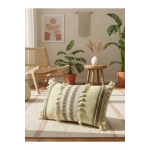 Sarı Kahverengi Dantelli Kırlent 2 Adet Kırlent Kılıfı (35 x 55)