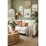 Kiremit Rengi Üçlü Kahve Dantelli Kırlent 2 Adet Kırlent Kılıfı