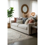 Ham Keten Üç Dantelli Ponponlu Kırlent 2 Adet Kırlent Kılıfı