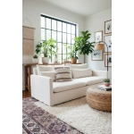 3 Püsküllü Ara Desenli Keten Krem Kırlent 2 Adet Kırlent Kılıfı