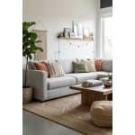 Üç Dantelli Püsküllü Ham Keten Krem 2 Adet Kırlent Kılıfı