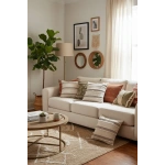 Mini Çift Püsküllü Keten Krem Kırlent 2 Adet Kırlent Kılıfı (43 x 43)