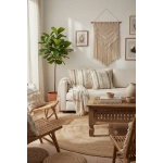 Kalın Dantel Ponponlu Krem Kırlent 2 Adet Kırlent Kılıfı (43 x 43)