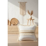 Beyaz Kalın Dantel Kırlent 2 Adet Kırlent Kılıfı 43 X 43