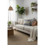 Gri Antrasit Kalın Dantel Kırlent 2 Adet Kırlent Kılıfı (43 x 43)