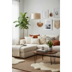 Özel Tasarımkare Çapraz Kokoş Tekli Keten Krem Kırlent 2 Adet Kırlent Kılıfı (43 x 43)