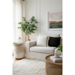 Özel Tasarım Runner Dantelli Keten Krem Kırlent 2 Adet Kırlent Kılıfı (43 x 43)