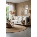 Özel Tasarım Runner Dantelli Keten Krem Kırlent 2 Adet Kırlent Kılıfı (43 x 43)