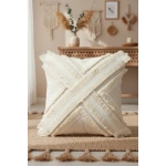 Özel Tasarım Kokoş Keten Kırlent 2 Adet Kırlent Kılıfı (43 x 43)