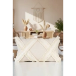 Özel Tasarım Kokoş Keten Kırlent 2 Adet Kırlent Kılıfı ( 35*55)