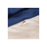 Ham Lacivert Çift Taraflı Çift Kişilik Nevresim Seti