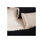 Ham Siyah Çift Taraflı Tek Kişilik Nevresim Seti