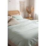 Ham Adaçayı Çift Taraflı Tek Kişilik Nevresim Seti