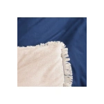 Ham Lacivert Çift Taraflı Tek Kişilik Nevresim Seti